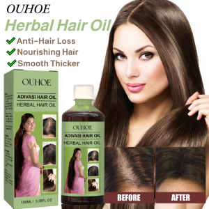 Hair Growth Oil Natural Herbal Extracts Hair Oil Dense Repair Damaged Hair Elasticity Anti-hair Loss