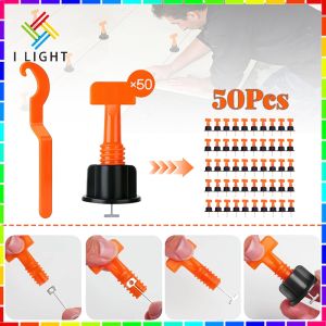 (Fast Delivery)50Pcs T-type Tile Level Wedges Reusable Tile Spacers System Flat Ceramic Leveler