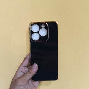 Softcase REALME C63 / REALME C61 Case Luxury Plating Casing Silicone Stand Back Cover