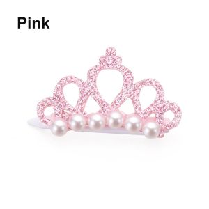 Pet Bowknot Small Dogs Pearl Crown Shape Bows Hair Clips Cute Head Decoration For Pets Grooming Cat Bow Accessoires