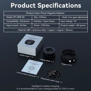 TELESIN Magnetic Phone Cooler Mobile Smartphone Cooling Fan