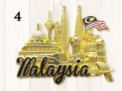 I Love Kuala Lumpur Malaysia Petronas Twin Tower KLCC Souvenir 3D Metal Fridge Magnet Deco Collectible Gift Cenderahati