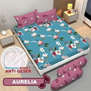 Sprei Viona By Bonita Ukuran Single 120x200 T.25 - Sprey / Spray / Seprei Tinggi 25