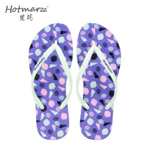 Hotmarzz Womens flip flops PVC anti slip slippers for outdoor wear beach clip on slippers HM7122