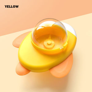 Pet Feeder Toy Rocket Leaky Feeder Puzzle Toy for Cat and Dog Intellectual Training Boredom Relief Slow Food Training