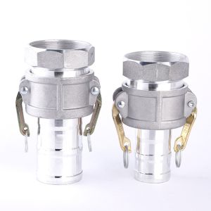Condor-หญิง Quick Coupling (1 ชุด = 2 ชิ้น) ชาย 3 นิ้วหูล็อคข้อต่อท่อเกษตรเครื่องยนต์เบนซิน self-priming ปั๊มน้ำอะไหล่ 3 นิ้ว Quick Coupling 170F190 ข้อต่ออลูมิเนียมหนาสำหรับเครื่องสูบน้ำ
