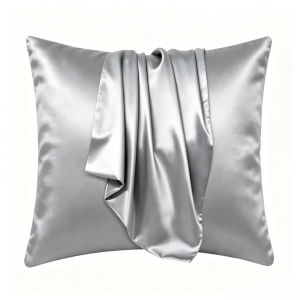Joy Zen Home Pillow Case 40x40cm/16x16inches with Double-Sided Stripes High-Quality Rabbit Fur Throw Pillow