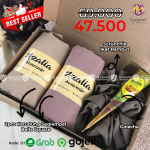 Hampers Gift Box Jilbab Segiempat Hijab Kado Cewek Kado Ulang Tahun Wisuda Anniversary