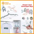 Hanger Lipat Gantungan Baju Portable Gantungan Baju Lipat Travelling Serbaguna. 