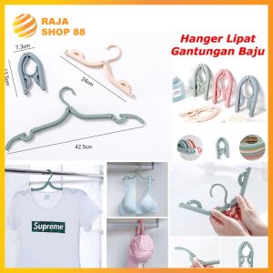 Hanger Lipat Gantungan Baju Portable Gantungan Baju Lipat Travelling Serbaguna