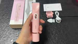 Electric Shaver for Women Waterproof Wet & Dry Hair Razors 2 in 1 Double Head Dual Bikini Hair Trimmer Detachable Head Shaver