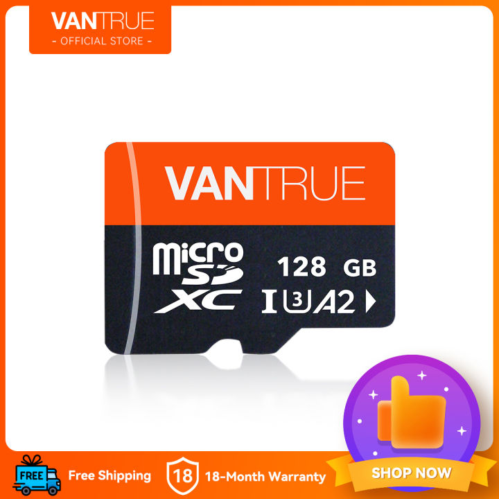 Rexing - 256GB MicroSDXC UHS-3 Full HD Video High Speed Transfer Monitoring SD Memory Card With Adapter