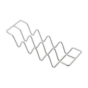 HUYAN Durable Restaurant Wave Shape Oven Stainless Steel Kitchen Tools Tray Plate Taco Holder Taco Shell Stand