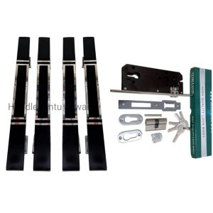 4 gagang dan Body Kunci Pelor Handle Pintu Rumah Minimalis Terbaru 35 cm stenliss anti karat Gagang Pintu Kupu Tarung