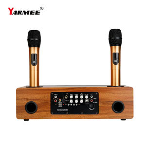 YARMEE Professional Echo Wireless Karaoke Singing System include 2Channel Microphone Bluetooth Speaker Amplifier For Home KTV
