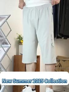Long Shorts Men Board Quick Dry Zipper Pockets Elastane Bermuda Male Thin Lightweight Stretch Capri Elastic Mens Shorts Summer