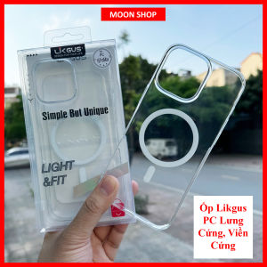 Ốp LIKGUS Lưng Cứng Viền Cứng Sạc K Dây Chống Ố Vàng 100%  cho iPhone 17 Pro Max 16 Pro Max 15 Pro Max 14 Pro Max 13 Pro Max 12 Pro Max
