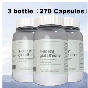 Pure Form S-Acetyl Glutathione | 90 Capsules | 700mg of Gluta + Hyaluronic Acid + Collagen