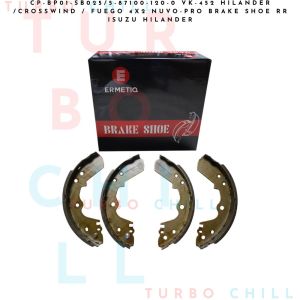 CP-BP01-SB025/5-87100-120-0 VK-452 Hilander /Crosswind / Fuego 4x2 NUVO-PRO BRAKE SHOE RR ISUZU HILANDER
