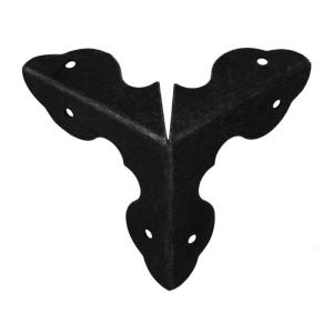 50Pcs Đa Năng Trang Trí Mạnh Mẽ Kim Loại Cầu Thang Đồ Che góc cạnh an toàn Cho chống bụi Và vẻ cổ xưa Trong Màu Đen Kết Thúc