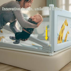 Adjustable Height Anti-Fall Baby Bed Rail Guard Fence  1.5m/1.8m/1.9m Kids Bed Guard