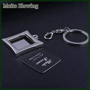 Moito Chic Transparent Clear Insert Photo Picture Frame Key Ring Chain Keychain