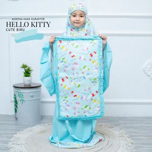 Mukena Anak Katun Karakter Hello Kitty Cute