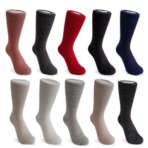 Kaos kaki Panjang polos Belly Polos Pria Wanita Katun Tebal 12 Pasang