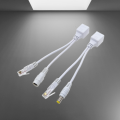 network kabel poe Splitter Cable POE set putih switching. 