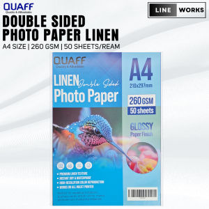Lineworks QUAFF Double Sided Photo Paper Linen Inkjet Paper 260GSM 50sheets/pack A4 size
