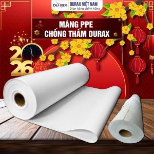 Màng Chống Thấm PPE DURAX 3 Lớp – Dày 0.8–1mm – Khổ 1m2x5m(10m)