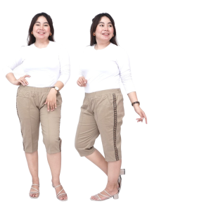 Celana pendek jumbo L SP pita samping / baggy pant jumbo / celana pendek big size / celana santai big size / celana kasual model trendi