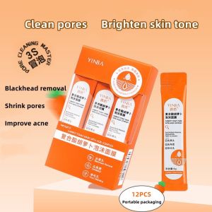 (Hàng hót) Mặt Nạ Sủi Bọt Thải Độc Cà Rốt (Hộp 12 Gói) Cuốn Sạch Bụi Bẩn Dầu Thừa Giảm Mụn Đầu Đen Detox Da Sáng Mịn