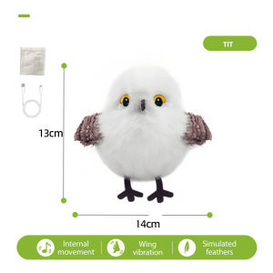 Đồ chơi tương tác cho mèo Điện Mô Phỏng Chim Chirping Sang Trọng đồ chơi cho mèo Pet Lông Teaser Chim Hình Đồ Chơi