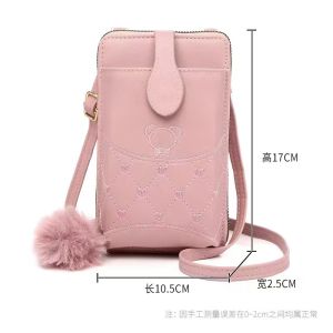 F&S BAG # 8131 STYLISH PHONE SLING SHOULDER BAG FOR WOMEN - CLASSIC PU LEATHER CROSSBODY BAG WITH ZIPPER /BUTTON CLOSURE IDEAL FOR EVERYDAY USE
