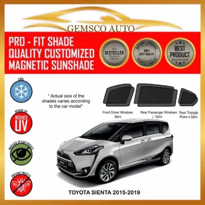 Toyota Sienta 2nd Gen XP170 2015 - 2021 (6 / 7pcs) Car Magnetic Sunshade / Boot Tray