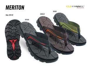 CONNEC MERITON Sandal Jepit Pria Sendal flip flops Kasual Santai Cowok