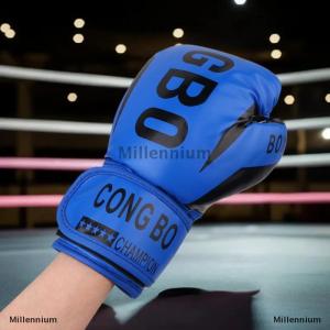 [COD] Millennium Trẻ em 6oz đấm bốc chuyên nghiệp đào tạo sparring găng tay PU da trẻ em thoáng khí Muay Thái đấm Karate đào tạo găng tay