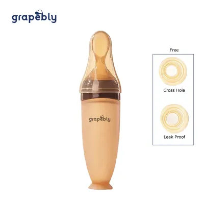 Grapebly Baby Silicone Food Feeder 120ml / 4oz - For Puree