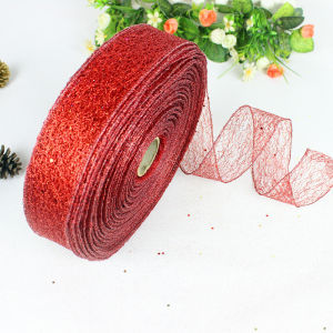 2M/roll 50mm Hollow Out Shiny Ribbon Christmas Gift Packaging Foldable Line Edge Crafts Wedding Christmas Decoration