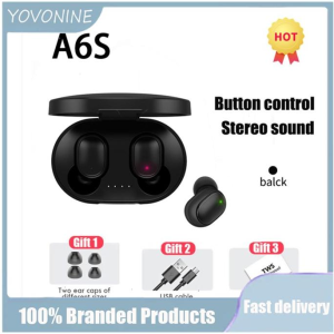 Tai Nghe A6S TWS Tai Nghe Không Dây Tai Nghe Bluetooth Thể Thao Âm Thanh Nổi Fone Cho Điện Thoại Xiaomi Huawei Tai Nghe Bluetooth