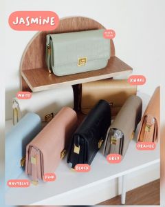 JASMINE BAG JIMSHONEY TAS SELEMPANG WANITA TAS SLING BAG TAS BAHU TAS MODEL TERBARU KOREA TAS MURAH TAS JH TAS KECIL