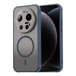 2 In 1 PC TPU Matte Magnetic Phone Case for Xiaomi 17 Ultra Full Raised Camera Protection Anti-Fingerprint Shockproof Cover Mi17