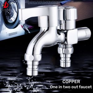 Two way faucet wall mounted kitchen and bathroom faucet Double head multifunctional faucet