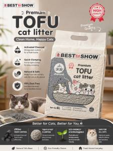 BIS Premium Tofu Cat Litter /Tofu Pasir Kucing 6L/2kg 天然豆腐貓砂