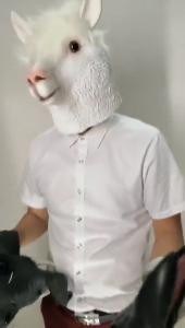 Halloween Sheep Cosplay Mask Sheep Full Head Mask Animal Mask Costume For Women Man Carnivals Halloween Cosplay Party