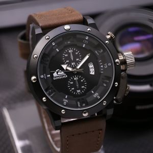 SALE !! Jam Tangan Pria QUIKSILVER Kulit  DT-027 Box Ekslusive & Baterai Cadangan