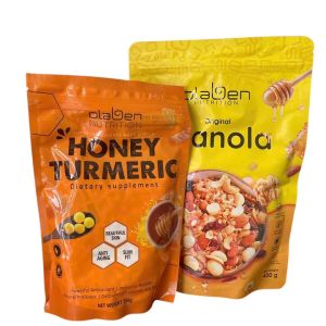 COMBO Ngũ cốc giảm cân Olaben Granola nướng Mật ong 400Gr & Viên tinh nghệ ong chúa Olaben 250Gr