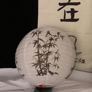 SADSAF Chinese Paper Lantern Lampshade Round Paper Lamp Holiday Supplies DIY Lamp Hanging Lantern Ball Mid Autumn