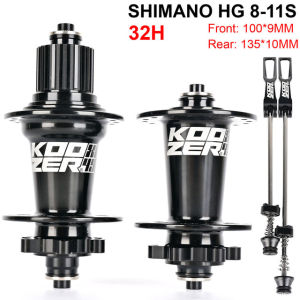 Koozer XM490 PRO Bicycle Hubs Mountain Bike Hubs 4 Bearing 6 Pawls MTB Hub Front+Rear Bicycle Hubs QR Hub Thru Hub 32 Holes Disc Brake Bike Hubs Parts For SHIMANO HG Accessories